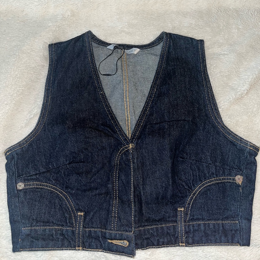 Zara Denim Crop Top